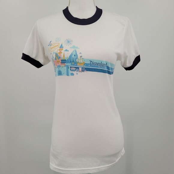 Disney Parks Mickey & Co. Retro Magic Kingdom Navy Ringer Tee - Picture 2 of 6